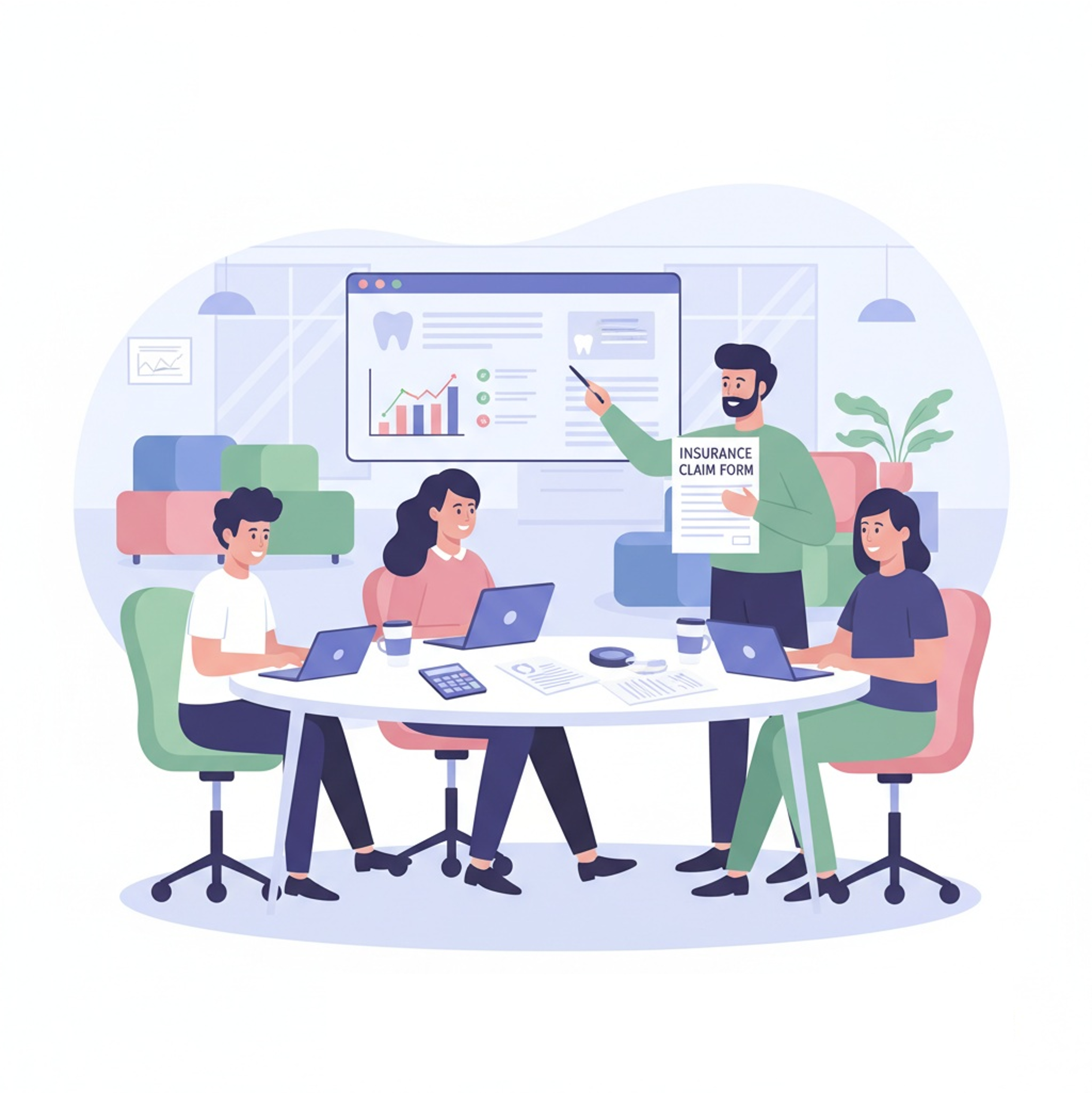 Dental office illustration